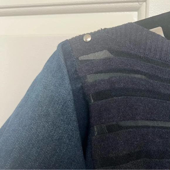 Diesel Top with Denim Sleeves- Size XS; Never Worn - Picture 7 of 9